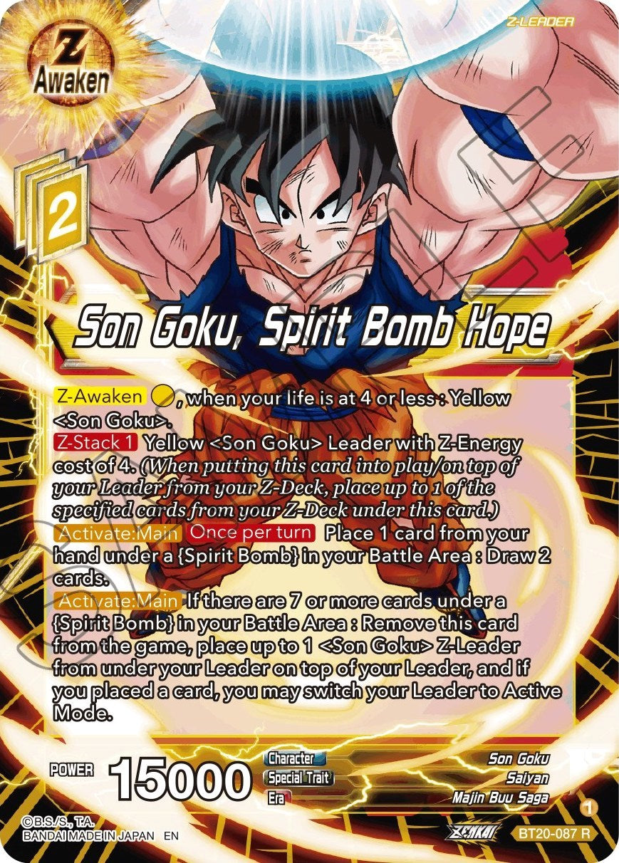Son Goku, Spirit Bomb Hope (BT20-087) [Power Absorbed] | North Valley Games