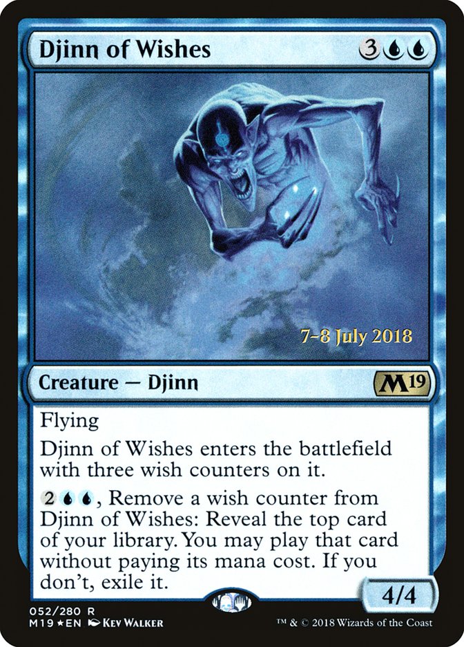 Djinn of Wishes [Core Set 2019 Prerelease Promos] | North Valley Games