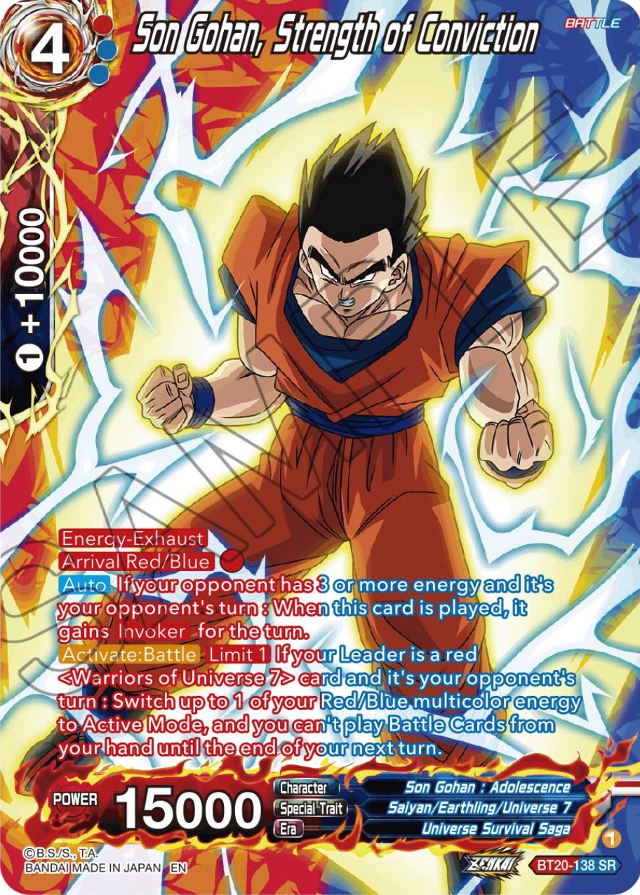 Son Gohan, Strength of Conviction (Silver Foil) (BT20-138) [Power Absorbed] | North Valley Games