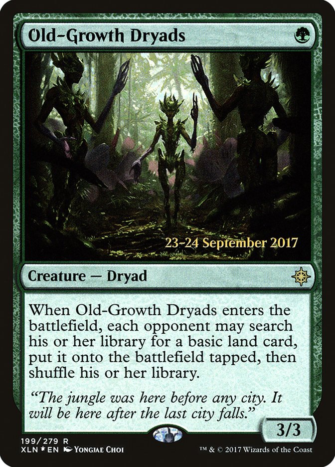Old-Growth Dryads [Ixalan Prerelease Promos] | North Valley Games