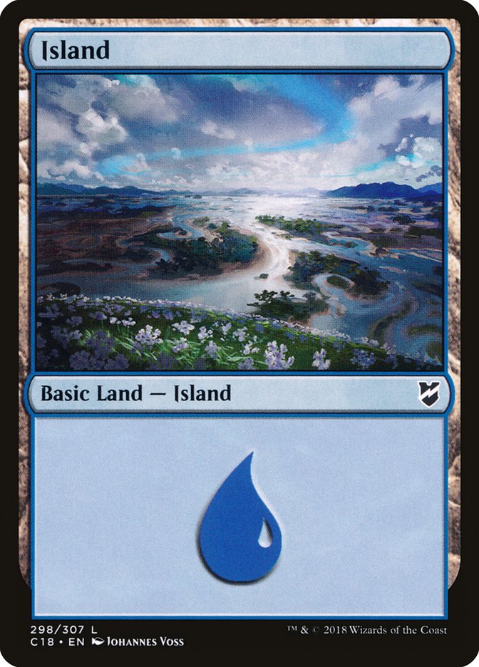 Island (298) [Commander 2018] | North Valley Games