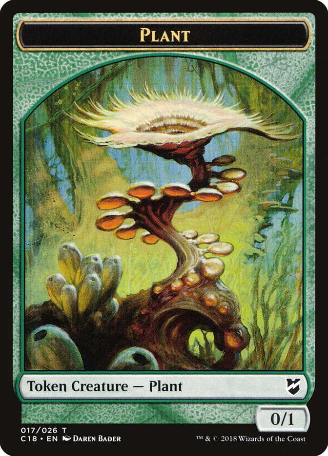 Beast (013) // Plant Double-Sided Token [Commander 2018 Tokens] | North Valley Games