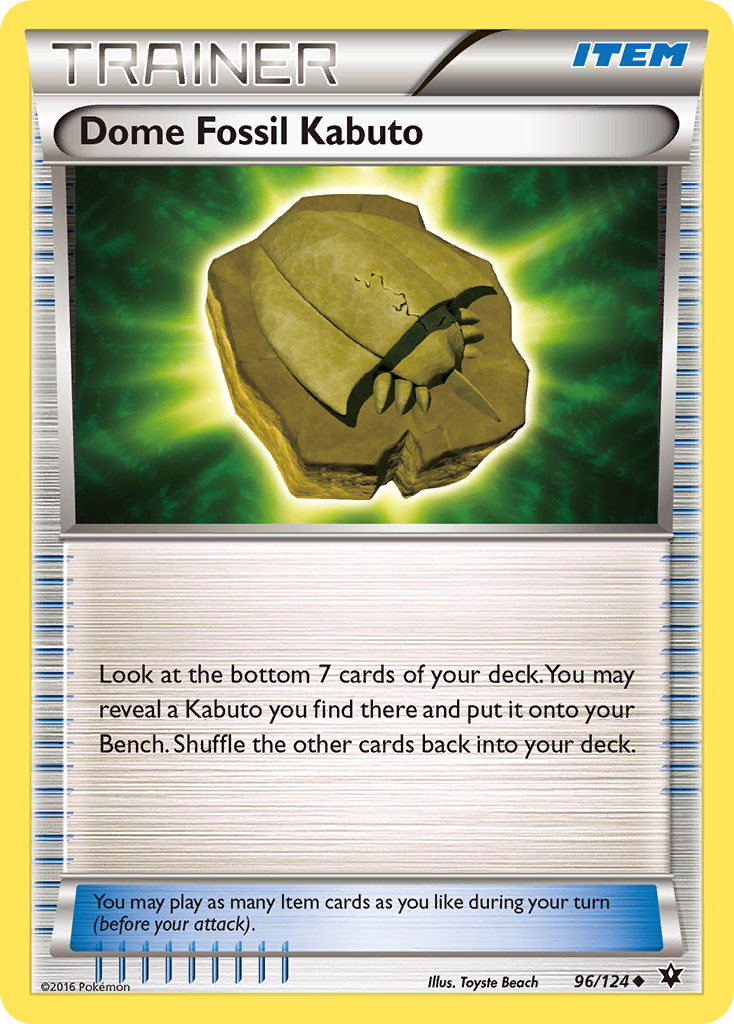 Dome Fossil Kabuto (96/124) [XY: Fates Collide] | North Valley Games