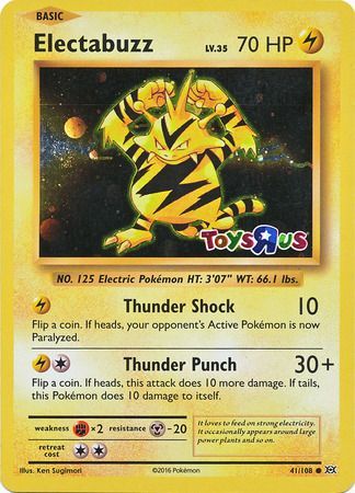 Electabuzz (41/108) (Toys R Us Promo) [XY: Evolutions] | North Valley Games