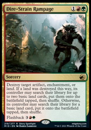 Dire-Strain Rampage (Promo Pack) [Innistrad: Midnight Hunt Promos] | North Valley Games