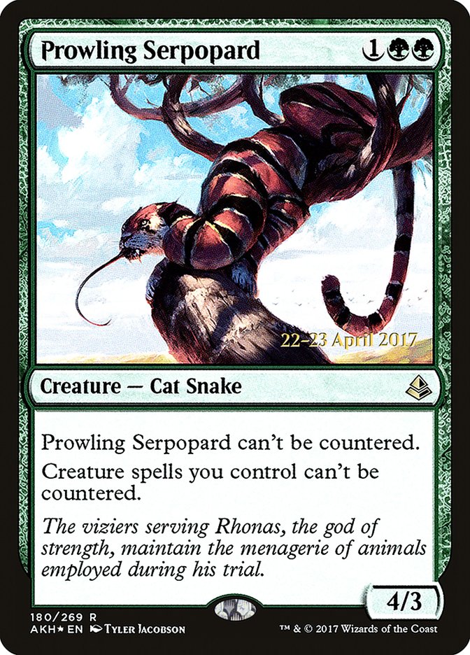 Prowling Serpopard [Amonkhet Prerelease Promos] | North Valley Games
