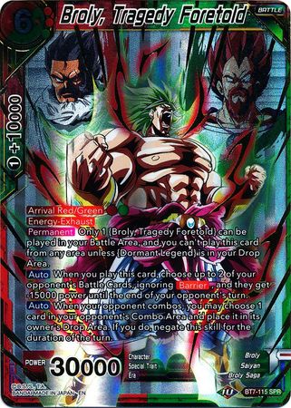 Broly, Tragedy Foretold (SPR) (BT7-115) [Assault of the Saiyans] | North Valley Games