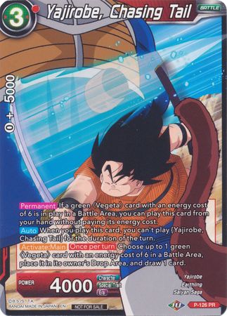 Yajirobe, Chasing Tail (Shop Tournament: Assault of Saiyans) (P-126) [Promotion Cards] | North Valley Games