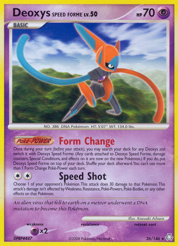 Deoxys Speed Forme (26/146) [Diamond & Pearl: Legends Awakened] | North Valley Games