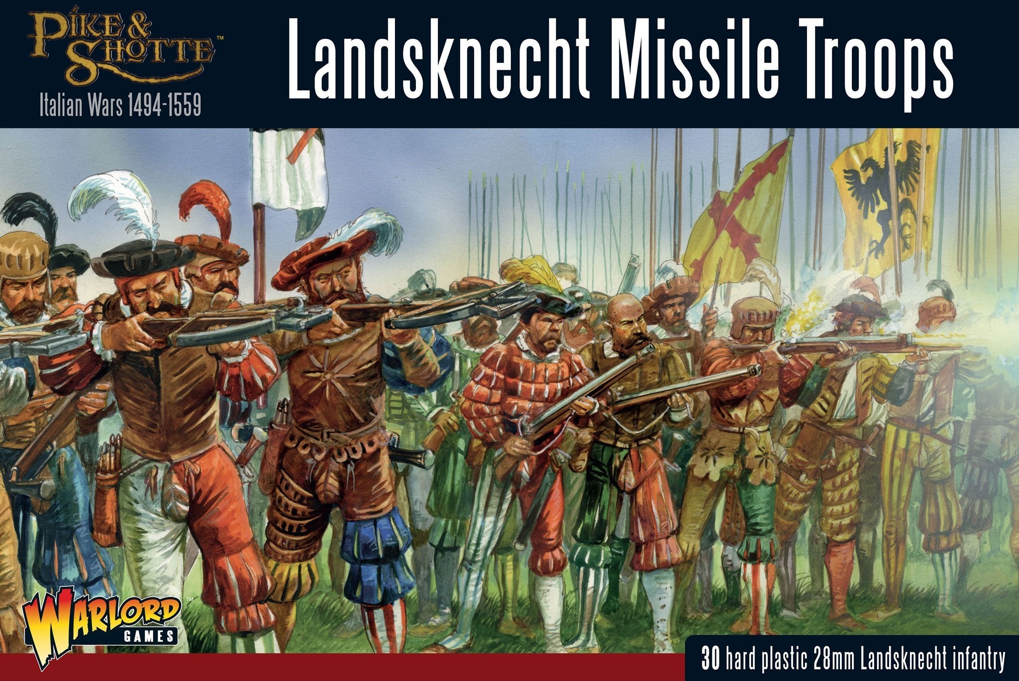 Landsknecht Missile Troops - Pike & Shotte | North Valley Games