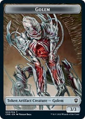 Golem // The Monarch Double-sided Token [Commander Legends] | North Valley Games