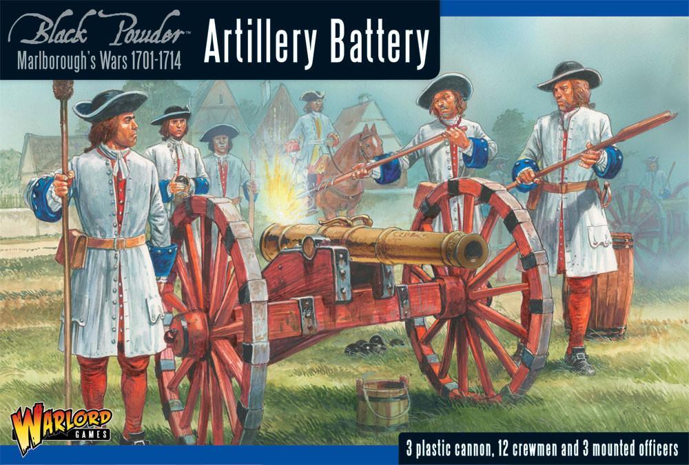 Artillery battery Marlborough's Wars - Black Powder | North Valley Games