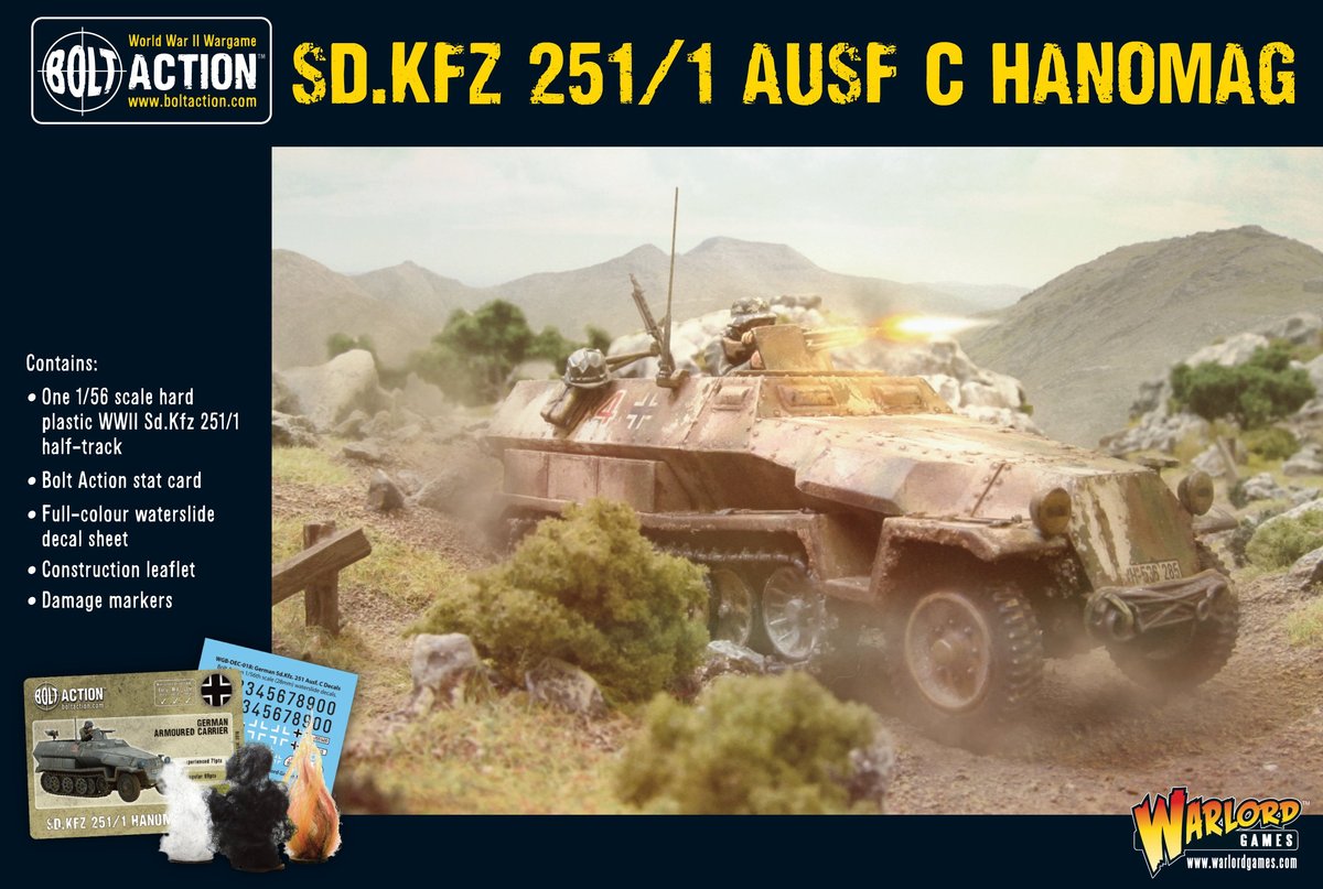 SD KFZ 251/1 AUSF C Hanomag Bolt Action | North Valley Games