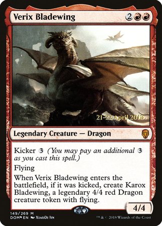 Verix Bladewing [Dominaria Promos] | North Valley Games