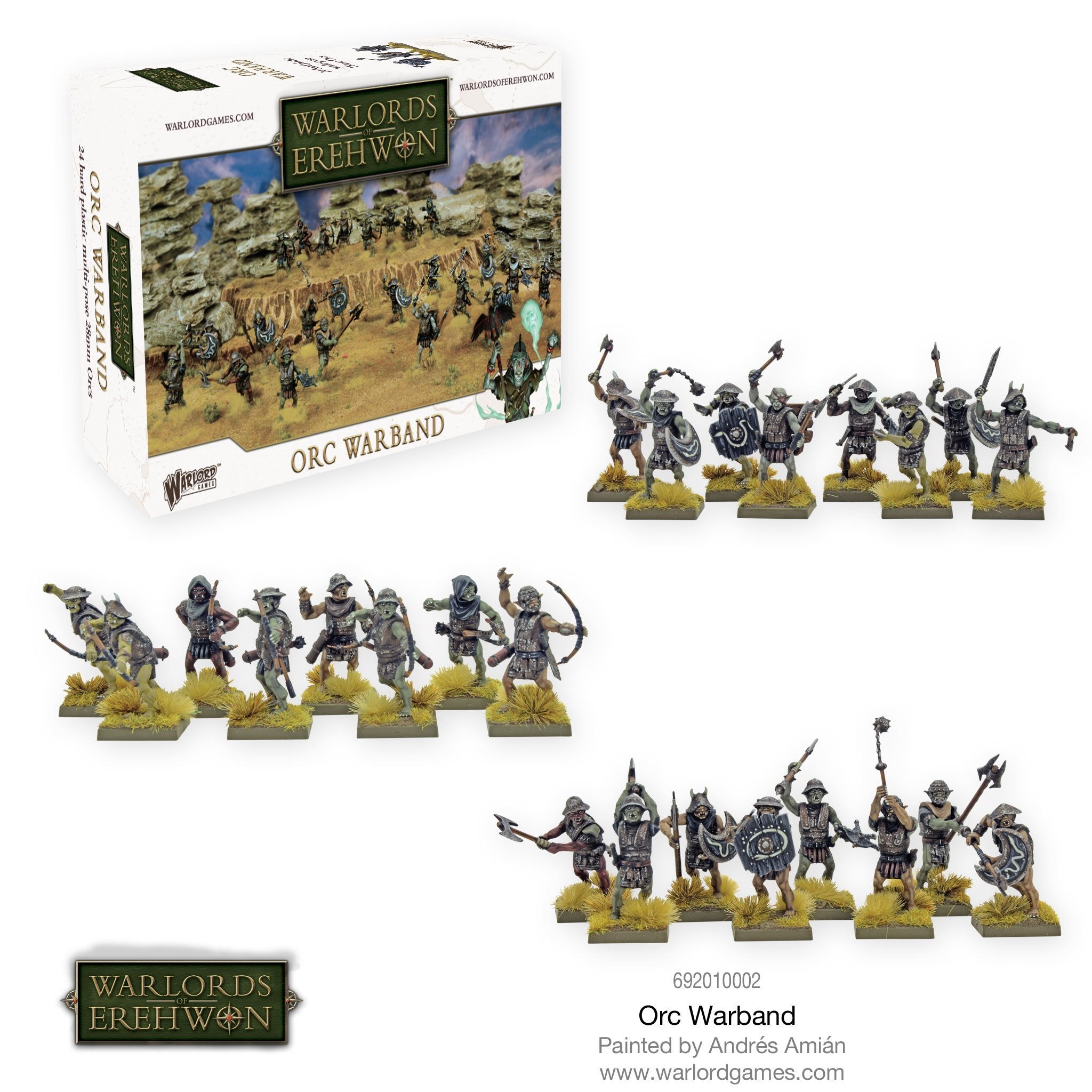 Orc Warband - Warlords of Erehwon | North Valley Games