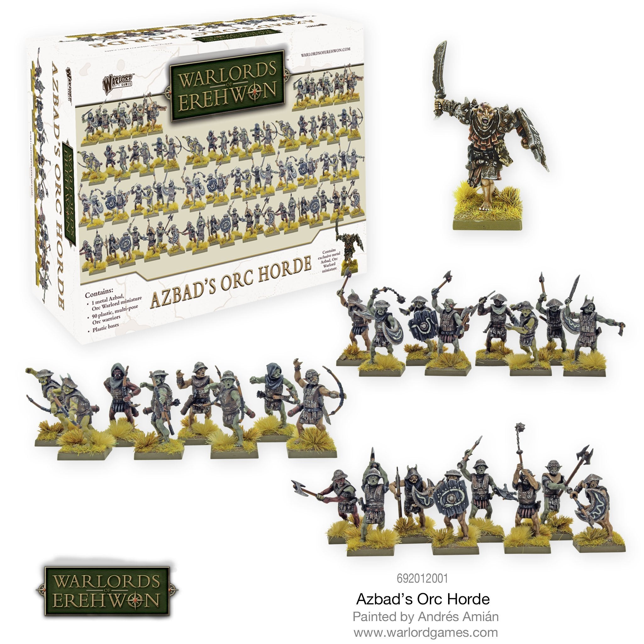 Azbad's Orc Horde - Warlords of Erehwon | North Valley Games