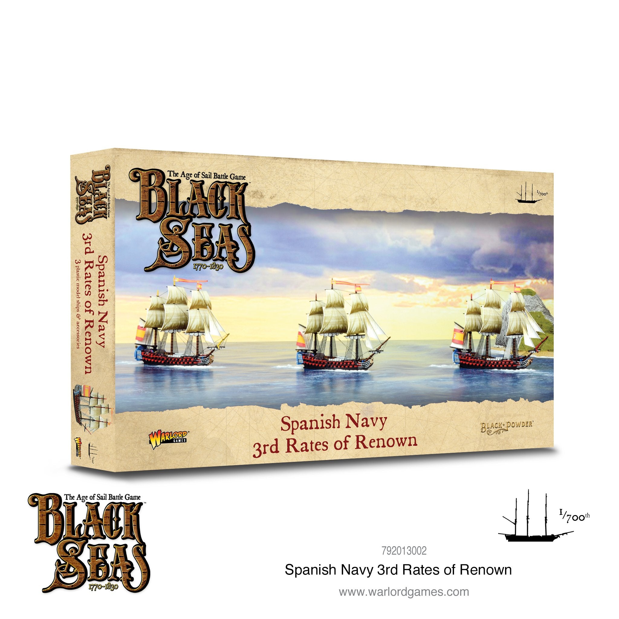 Spanish Navy 3rd Rates of Renown - Black Seas | North Valley Games