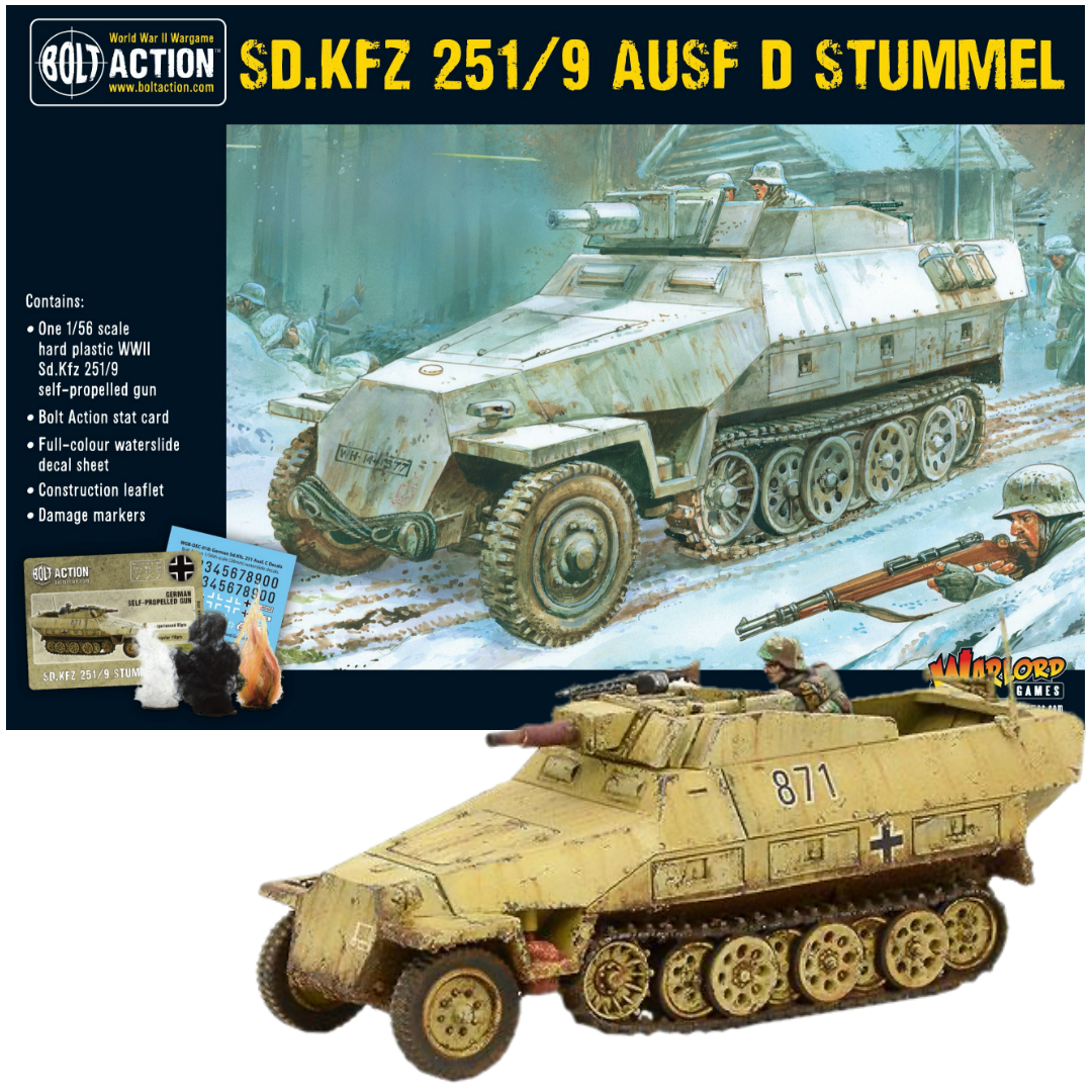 Sd.Kfz 251/9  Ausf D Stummel (Plastic) | Bolt Action | Warlord Games | North Valley Games