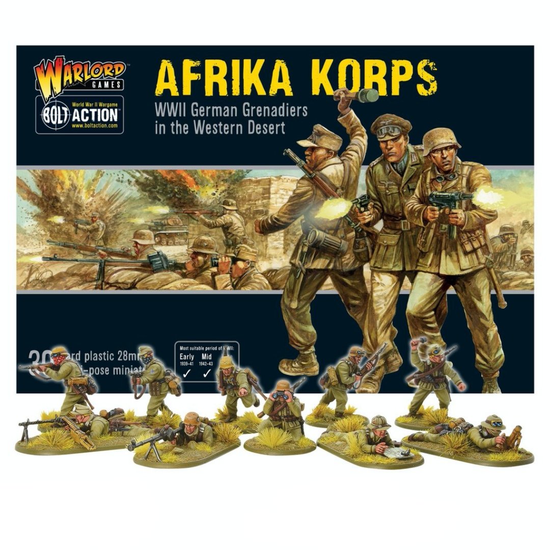 Afrika Korps WWII German Grenadiers | Bolt Action | North Valley Games