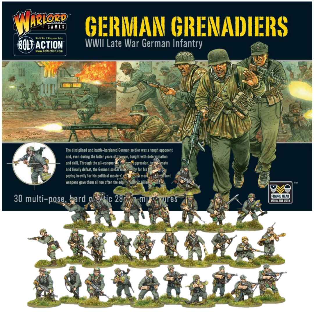 German Grenadiers WWII Late War German Infantry| Bolt Action | North Valley Games