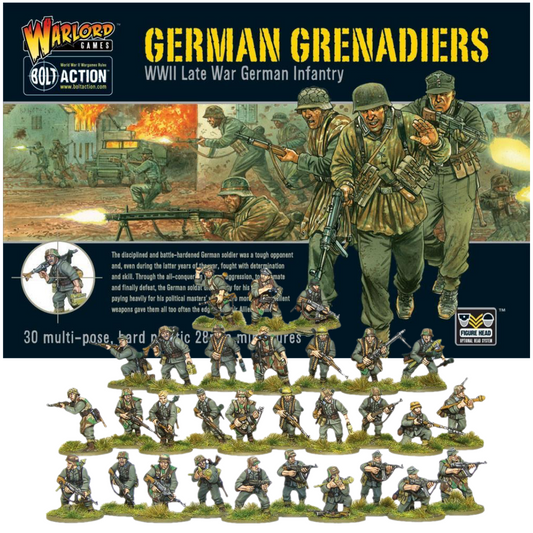 German Grenadiers WWII Late War German Infantry| Bolt Action