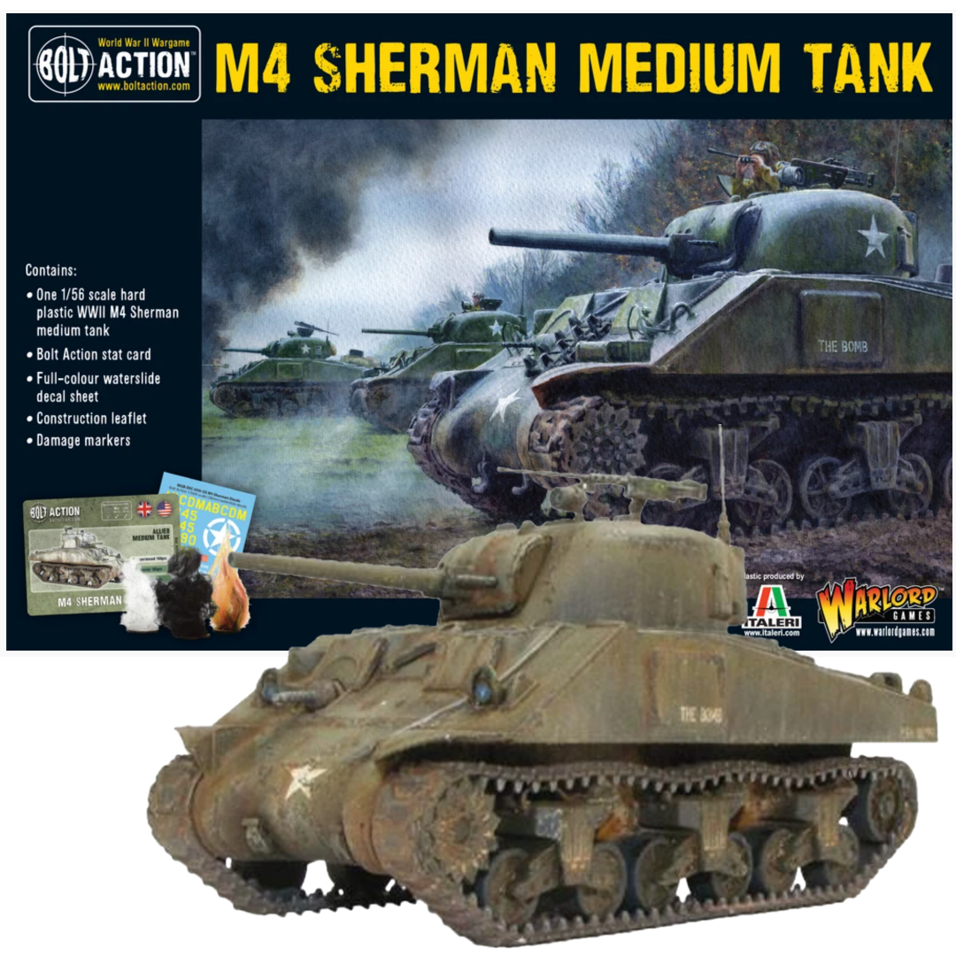 M4 Sherman Medium Tank (Plastic) | Bolt Action | North Valley Games