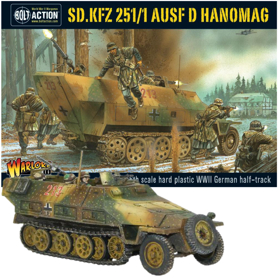 Sd.Kfz 251/1 Ausf D Hanomag (Plastic) | Bolt Action | North Valley Games