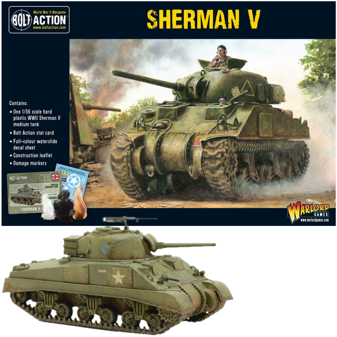 Sherman V Tank (Plastic) | Bolt Action | North Valley Games