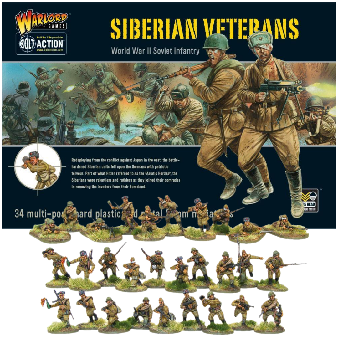 Siberian Veterans World War II Soviet Infantry | Bolt Action | North Valley Games