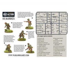 US Marines Plastic Box Set Sprues and Contents | North Valley Games