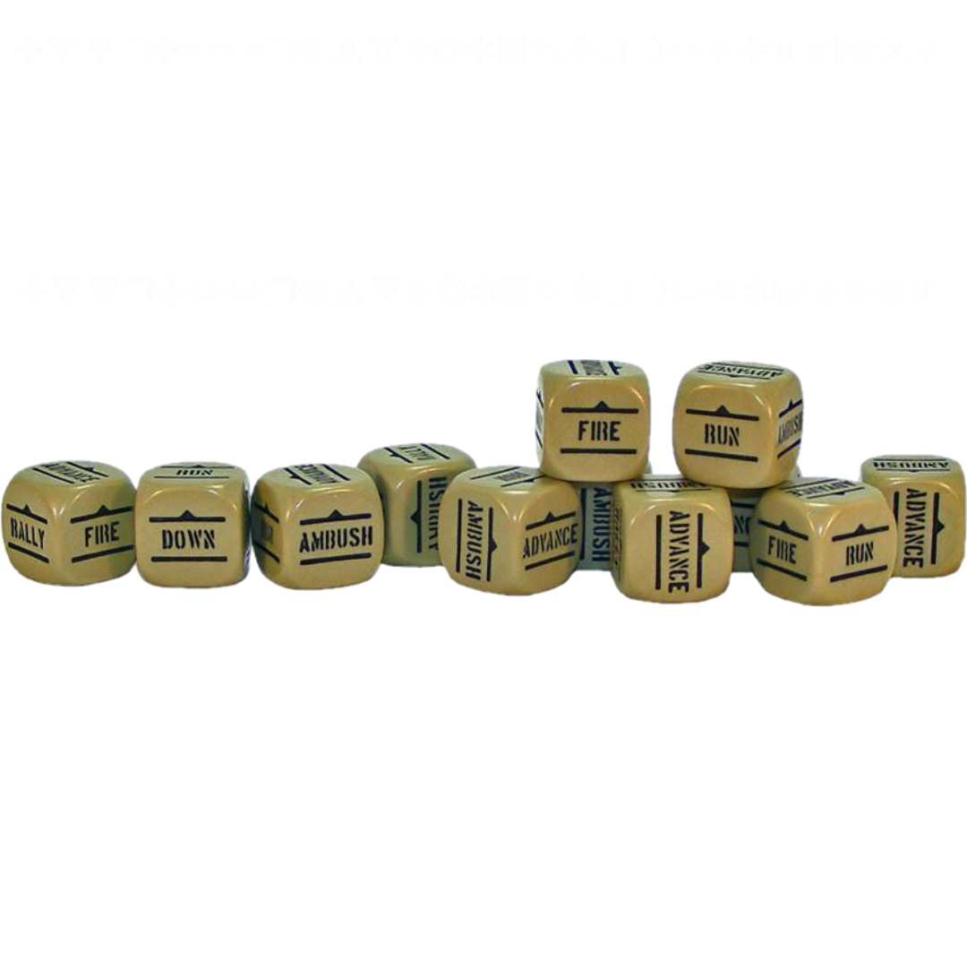 Warlord Games Order Dice Pack - Sand | Bolt Action | North Valley Games