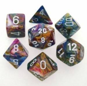 Chessex: Polyhedral Festive™ Dice sets | North Valley Games
