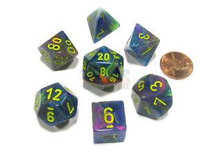 Chessex: Polyhedral Festive™ Dice sets | North Valley Games