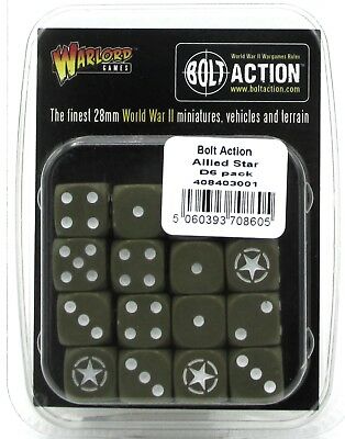 Bolt Action D6 Dice Pack Allied Star | North Valley Games